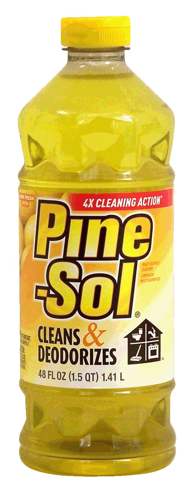 Pine-sol  multi-surface cleaner, cleans & deodorizes, lemon fresh scent Full-Size Picture